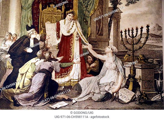 Jewish Museum of Switzerland. Basel. Rétablissement du culte des Israélites par Napoléon. le 30 mai 1806