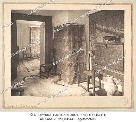 Passage to Panelled Room, 1896, Platinum print, Albums, Frederick H. Evans (British, London 1853â€“1943 London), Bookplate designed by Aubrey Vincent Beardsley...