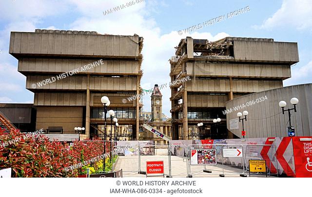Example of Brutalist architecture being demolished. Dated 21st Century