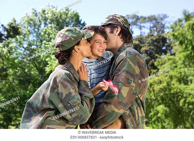 Army parents reunited with their son