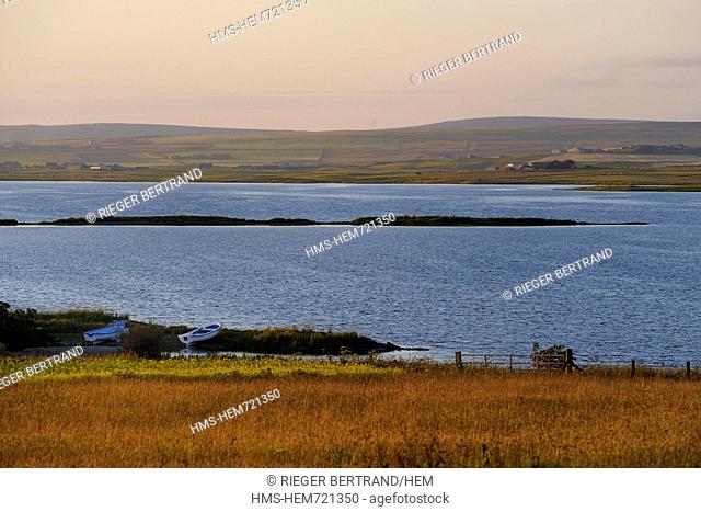 United Kingdom, Scotland, Orkney Islands, Mainland Island, the Loch of Stenness