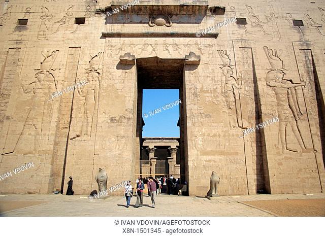 Horus temple 3rd century BC, Edfu, Egypt