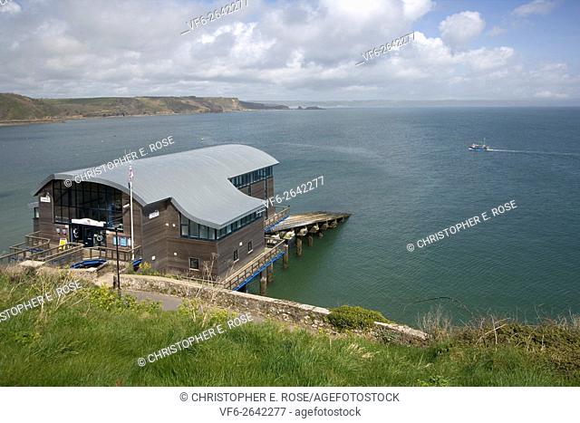 UK, Wales, Pembrokeshire, Tenby, the new coastguard station