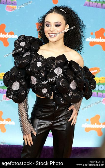 Gabrielle Nevaeh Green arrives at Nickeodeon's Kids' Choice Awards 2023 at Microsoft Theatre Los Angeles, USA, on 04 March 2023