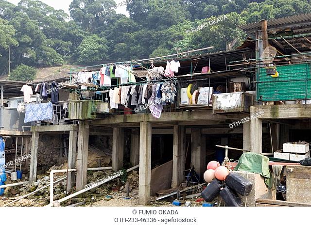 Stilt houses, Taipo fishing village, New Territories, Hong Kong