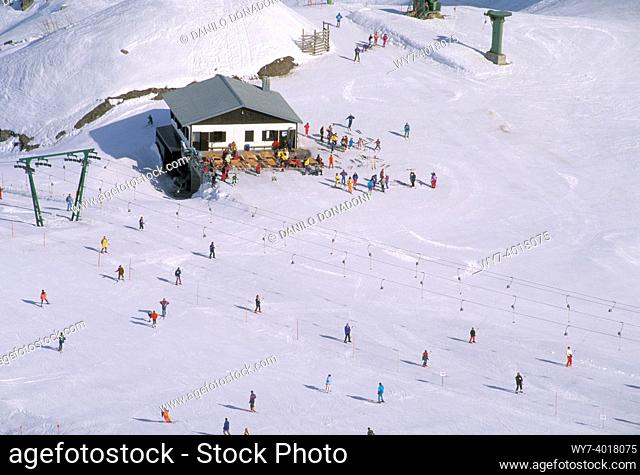 skiing slopes, limone piemonte, italy