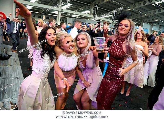 Aintree 2017: Randox Health Grand National Festival Ladies Day - Day 2 Featuring: Atmosphere Where: Liverpool, Merseyside