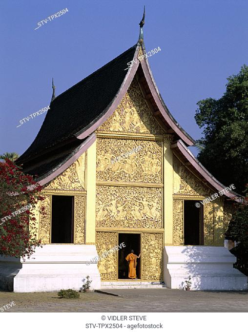 Chapel, City, Funeral, Golden, Heritage, Holiday, Landmark, Laos, Asia, Luang prabang, Monastery, Royal, Tourism, Travel, Unesco