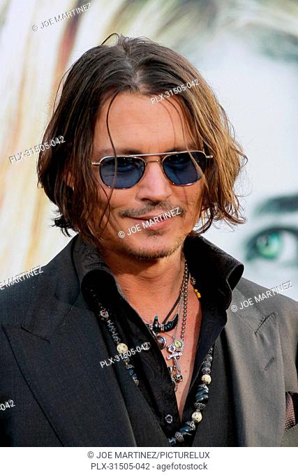 Johnny Depp at the World Premiere of Warner Brothers Pictures' Dark Shadows. Arrivals held at Grauman's Chinese Theater in Hollywood, CA, May 7, 2012