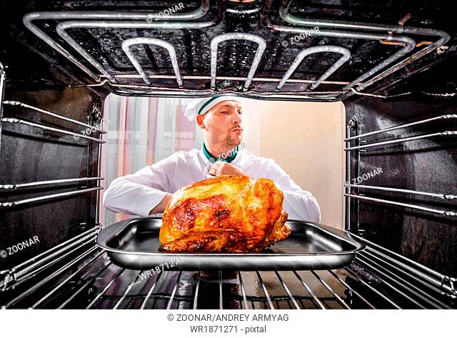 Cooking chicken in the oven