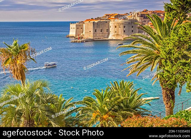 View Across Dubrovnik Harbour Croatia