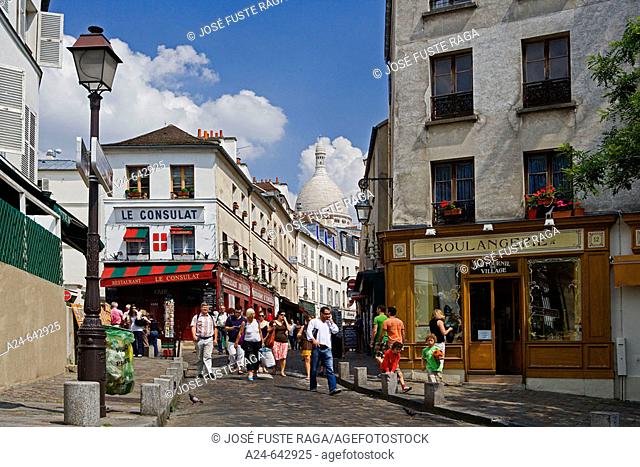 Montmartre District. Paris. France. June 2007
