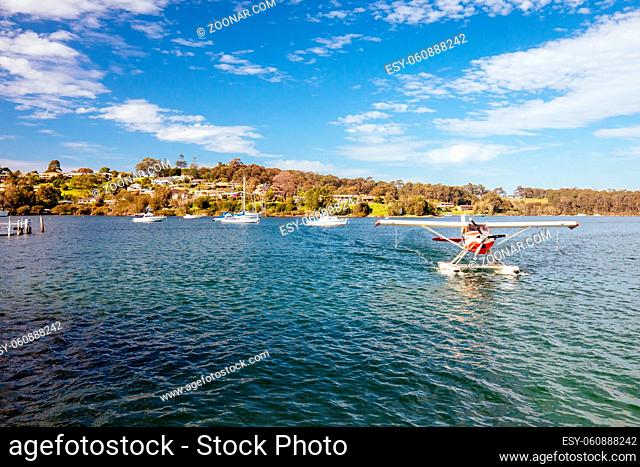 The idyllic setting across Wagonga Inlet in Narooma, NSW, Australia