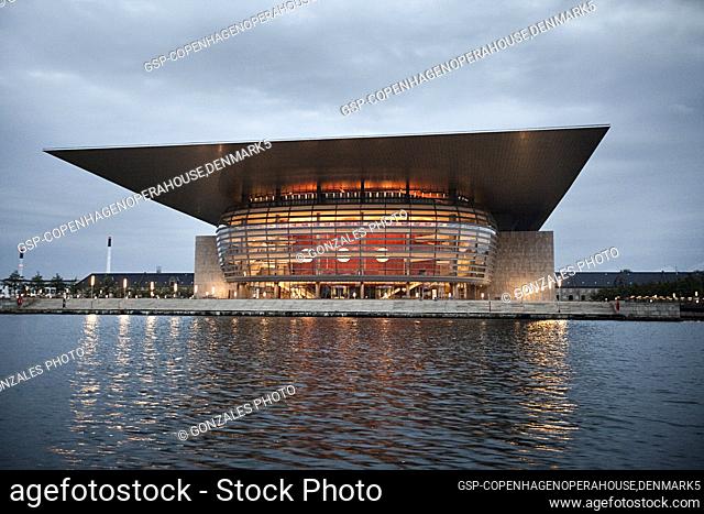 The Copenhagen Opera House is the national opera house of Denmark and located at the harbour front at the island of Holmen in Copenhagen