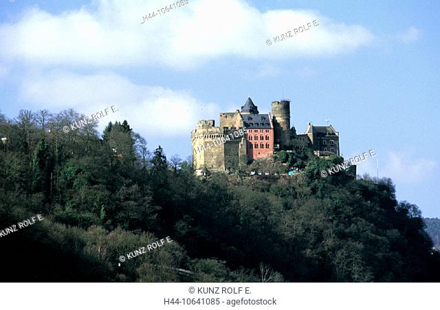 10641085, castle Rhine cliff, Germany, Europe, Mittelrhein, Rhineland Palatinate, Saint Goar