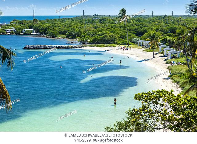 Clear clean water at Calusa Beach at Bahia Honda State Park on Big Pine Key in the Florida Keys