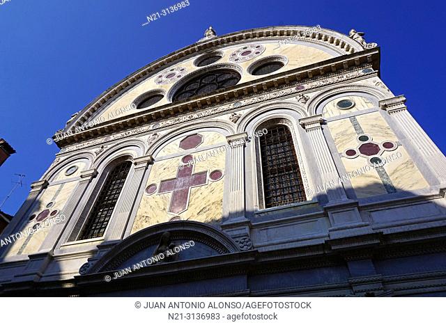 Santa Maria dei Miracoli Church. Cannaregio Sestiere. Venice, Veneto, Italy, Europe