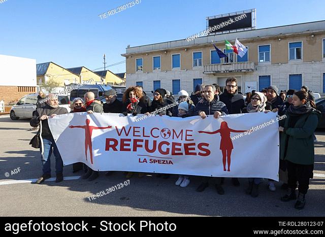 The MSF ship Geo Barents arrives in the port of La Spezia with 37 migrants on board, La Spezia, Italy, 28 January 2023