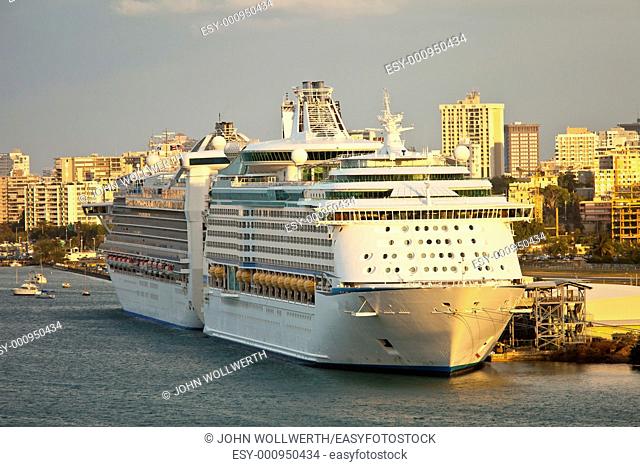 cruise ship 'Adventure of the Seas' in port, san juan puerto rico