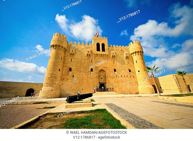 Fort of Qaitbay, Built in the 15th century AD, Alexandria, Egypt