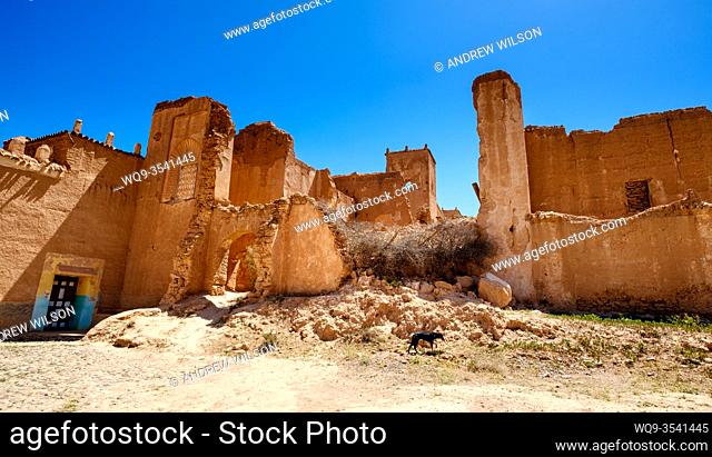 Glaoui Kasbah left to ruin in Taliwine territory Morocco, North Africa