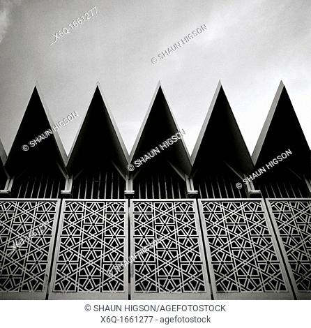 The National Mosque of Malaysia in Kuala Lumpur in Malaysia in Southeast Asia Far East