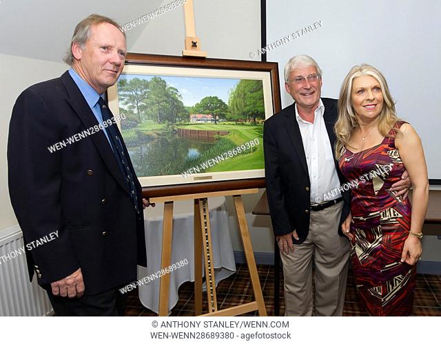Celebrities and sports stars attend the 83rd Farmfoods British Par 3 Championship unveiling ceremony of Artist Graham Baxter's painting of the Cromwell Course...