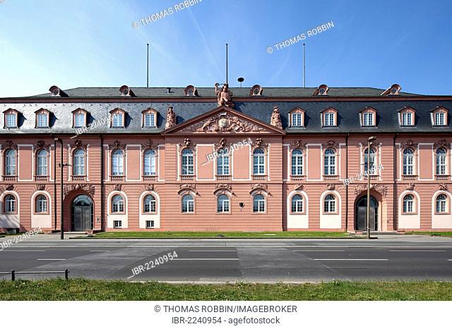 Former Deutschordenshaus or House of the Teutonic Order, plenary and administrative buildings of the Rhineland-Palatinate Landtag, state parliament, Mainz