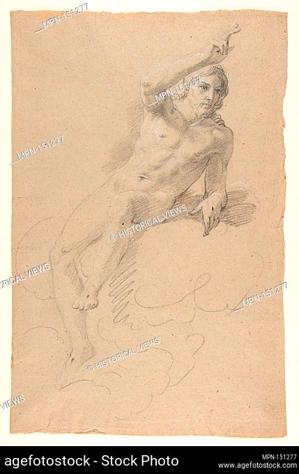 Christ Blessing. Artist: Giacomo Zoboli (Italian, Modena 1681-1767 Rome); Date: 1681-1767; Medium: Black chalk, highlighted with white