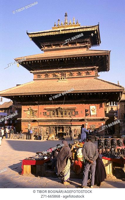 Nepal, Kathmandu Valley, Bhaktapur, Kasi Biswanath hindu temple