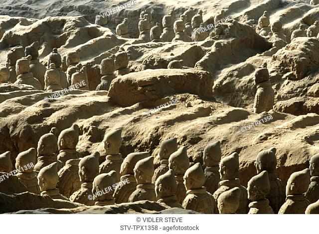Army, Asia, Battle, China, Dynasty, Formation, Heritage, Holiday, Landmark, Province, Qin, Shaanxi, Terracotta, Terracotta warri