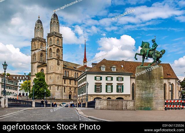 Grossmunster is a Romanesque-style Protestant church in Zurich, Switzerland. It is one of the three major churches in the city