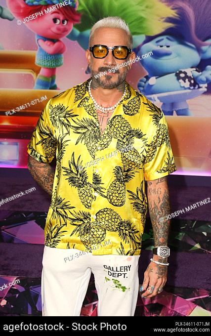 AJ McLean at ""Trolls Band Together"" Special Screening held at the TCL Chinese Theater, Los Angeles, CA, November 15, 2023