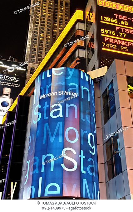 Morgan Stanley building, Times Square, 42nd Street, New York City