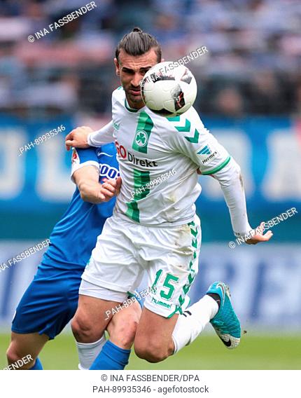 Fuerth's Serdar Dursun during the German 2nd Bundesliga soccer match between VfL Bochum and SpVgg Greuther Fuerth at the Vonovia Ruhrstadion in Bochum,  Germany