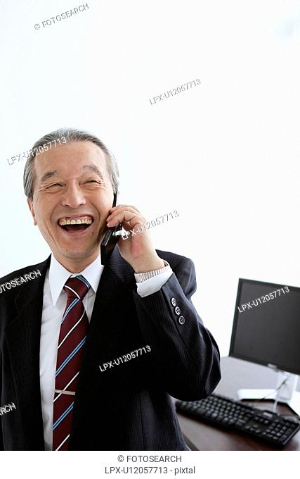 Businessman on Mobile Phone