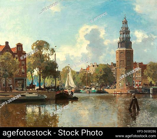 Vreedenburgh Cornelis - De Montelbaanstoren Amsterdam - Dutch School - 19th Century