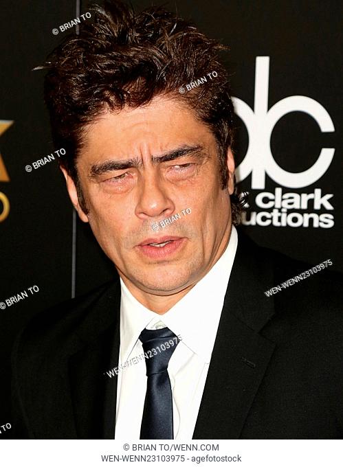 19th Annual Hollywood Film Awards at The Beverly Hilton Hotel - Red Carpet Arrivals Featuring: Benicio Del Toro Where: Los Angeles, California