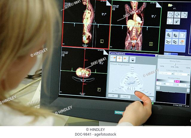 Evaluation computerized tomography picture through a medical technical assistant