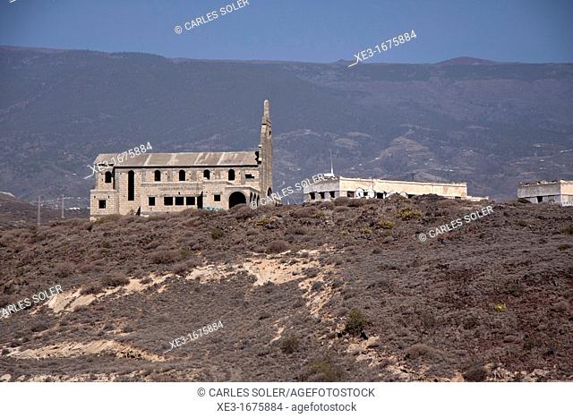 Antiguo Sanatorio de Abona (old leprosy station), ghost town. Abades, Tenerife, Canary Islands, Spain