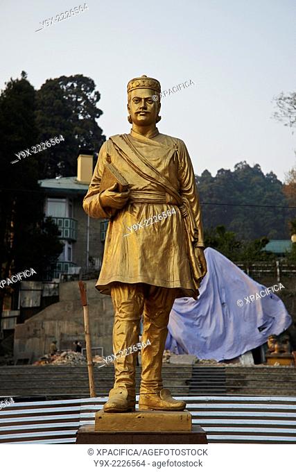 Statue of the Nepali poet Bhanubhakta Acharya in Chowrasta