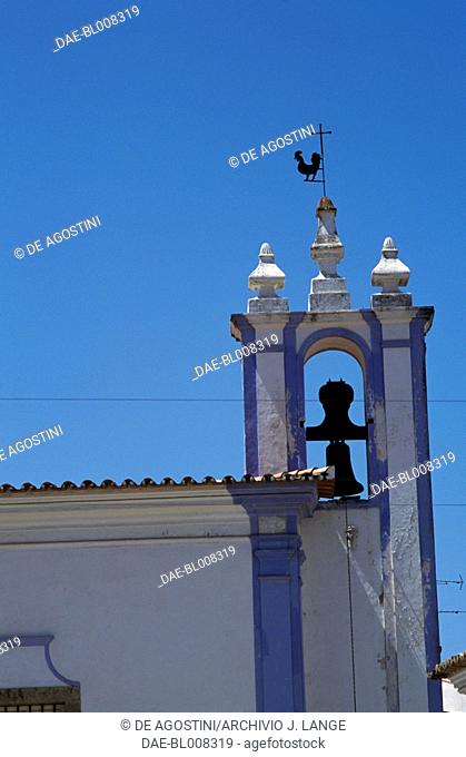 The bell tower of a church in Arraiolos, Alentejo, Portugal