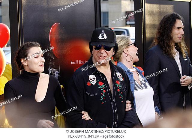 Sophie Simmons, Gene Simmons, Shannon Tweed, Nick Simmons at the World Premiere of New Line Cinema's ""It"" held at the TCL Chinese Theater in Hollywood, CA