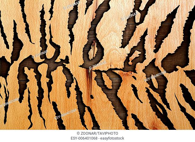 abstract wooden textures combined like tiger pat
