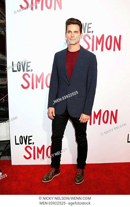 'Love, Simon' Special Screening at Westfield Century City Mall Atrium - Arrivals Featuring: Matt Bomer Where: Century City, California