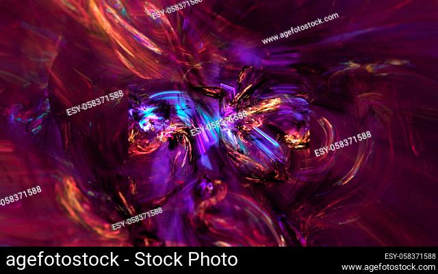 Multi colored fractal abstract pattern background. Violet and pink colors
