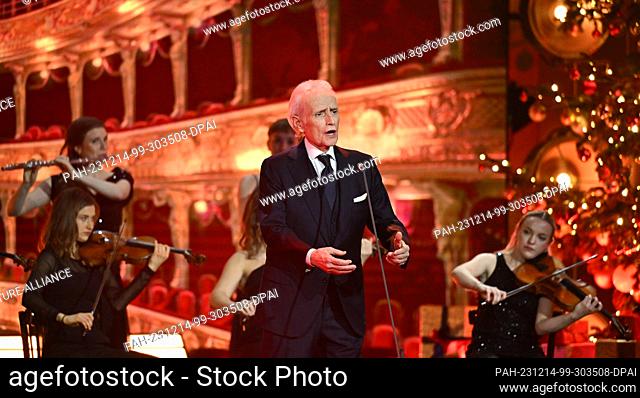 14 December 2023, Saxony, Leipzig: The Spanish star tenor José Carreras will be on stage during the 29th José Carreras Gala