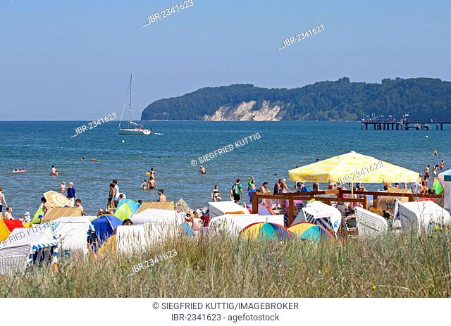 Beach, Binz, Ruegen Island, Mecklenburg-Western Pomerania, Germany, Europe