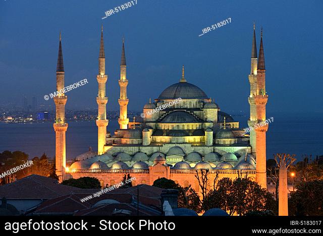 Blue Mosque, Sultan Ahmed Mosque, Istanbul, Turkey, Asia