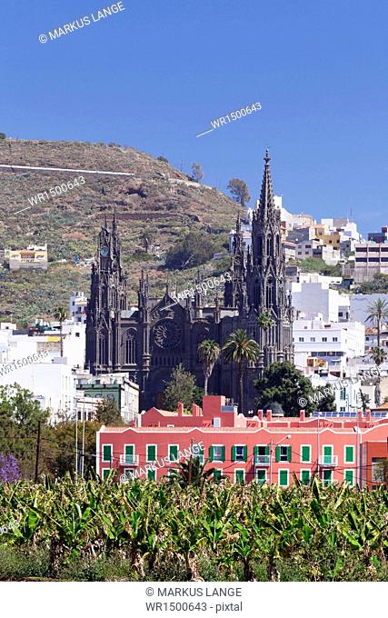 Cathedral Iglesia de San Juan de Bautista, Arucas, Gran Canaria, Canary Islands, Spain, Europe